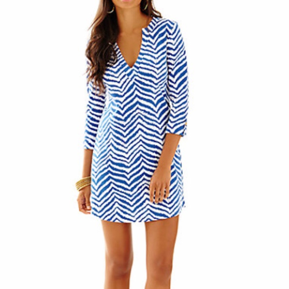 Lilly Pulitzer Rossmore V-neck T-shirt Dress (M)